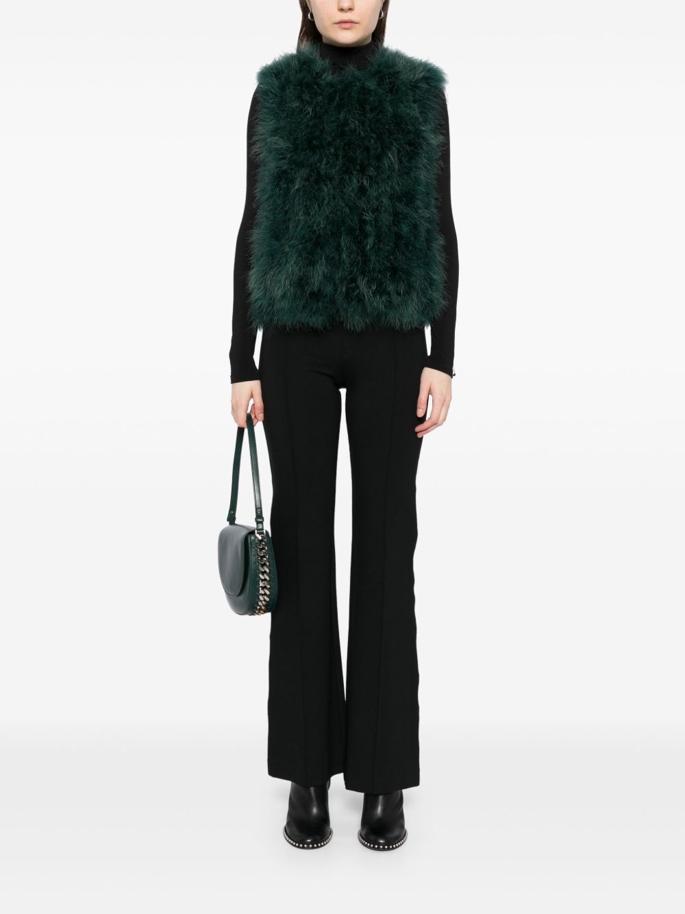 feather silk coat - 2