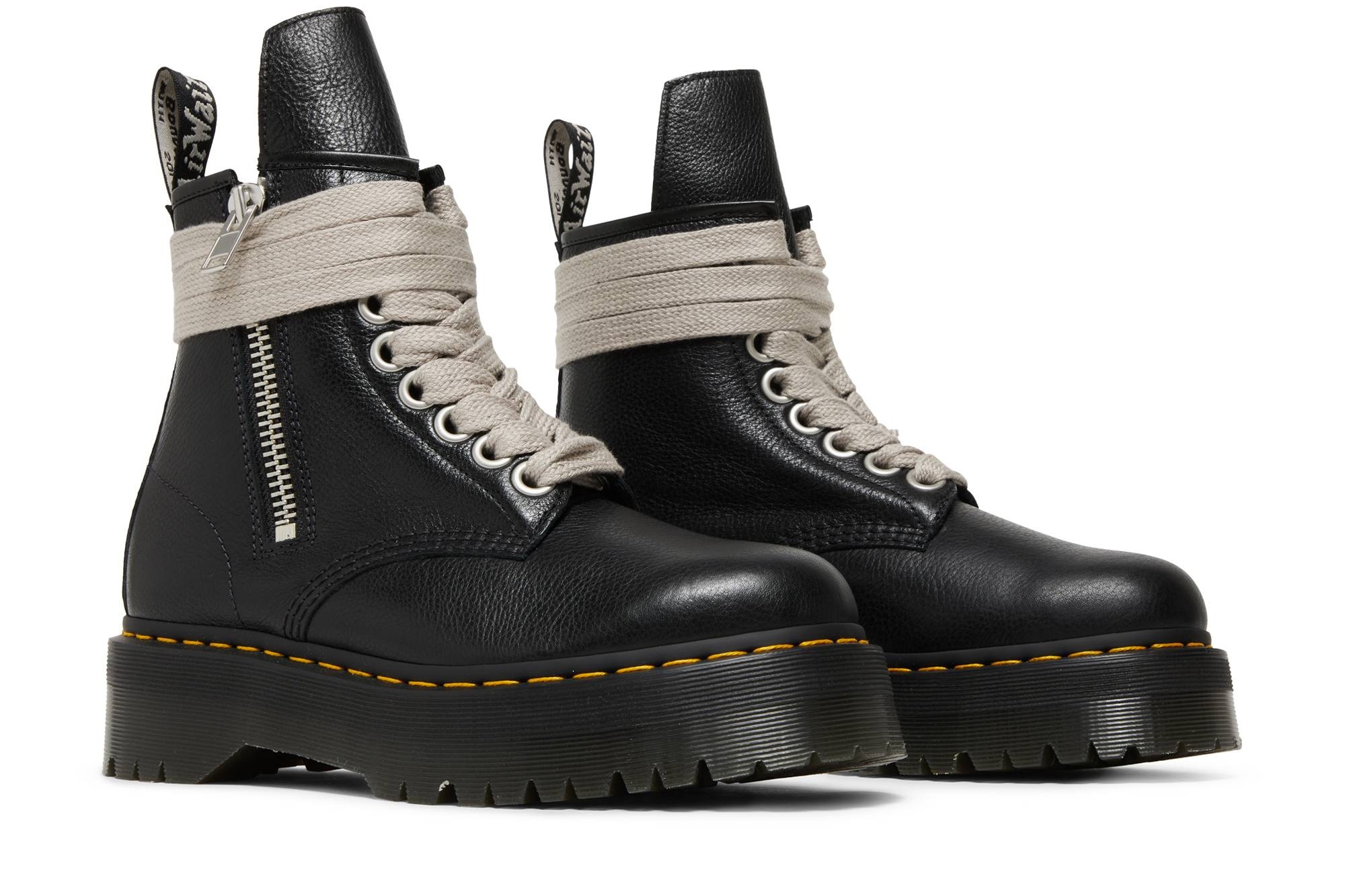 Dr. Martens x Rick Owens Strobe 1460 Quad Sole Jumbo Lace Boot 'Black' - 8