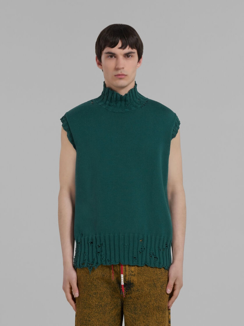 Marni GREEN COTTON VEST outlook