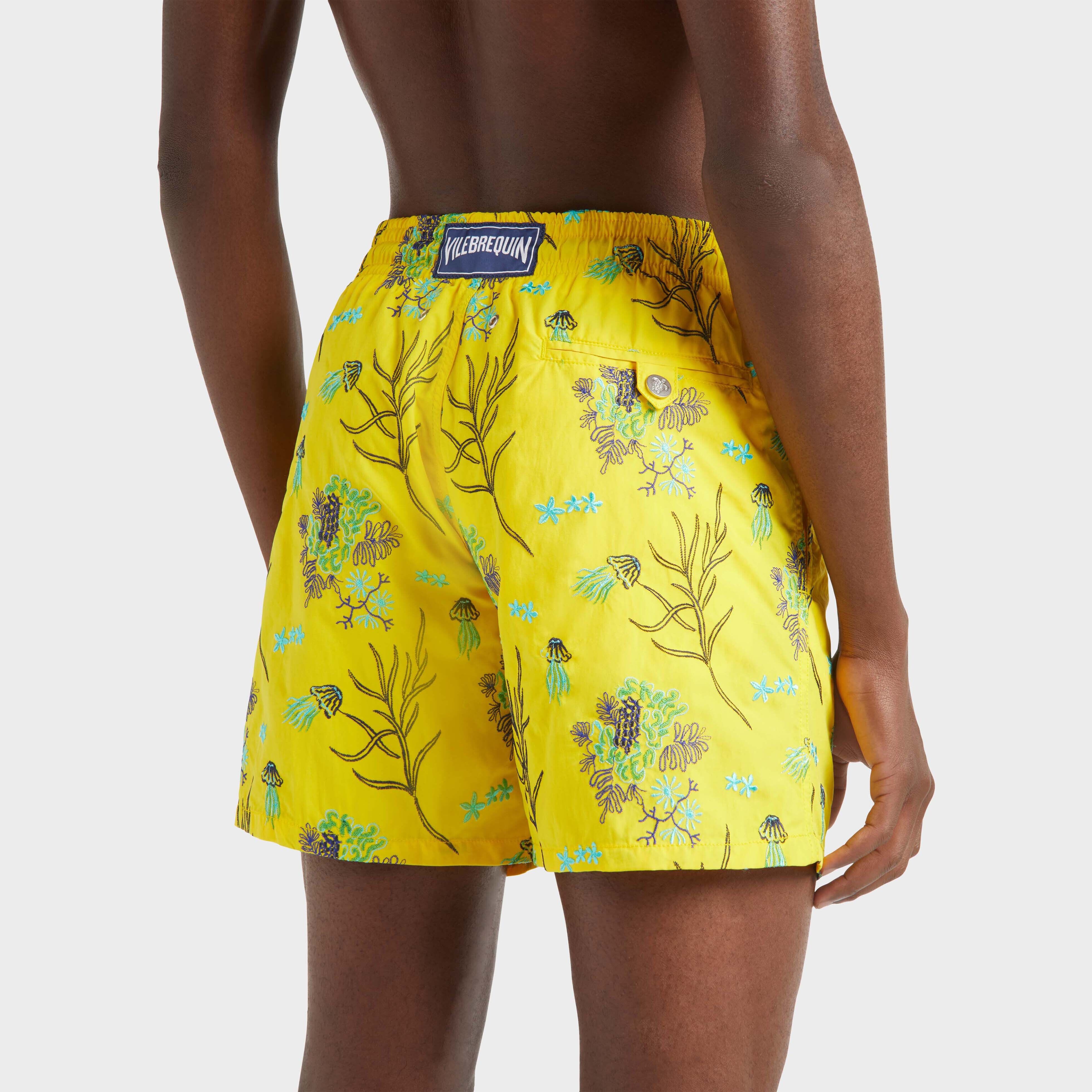 Men Swim Trunks Embroidered Medusa Flowers - Limited Edition - 6