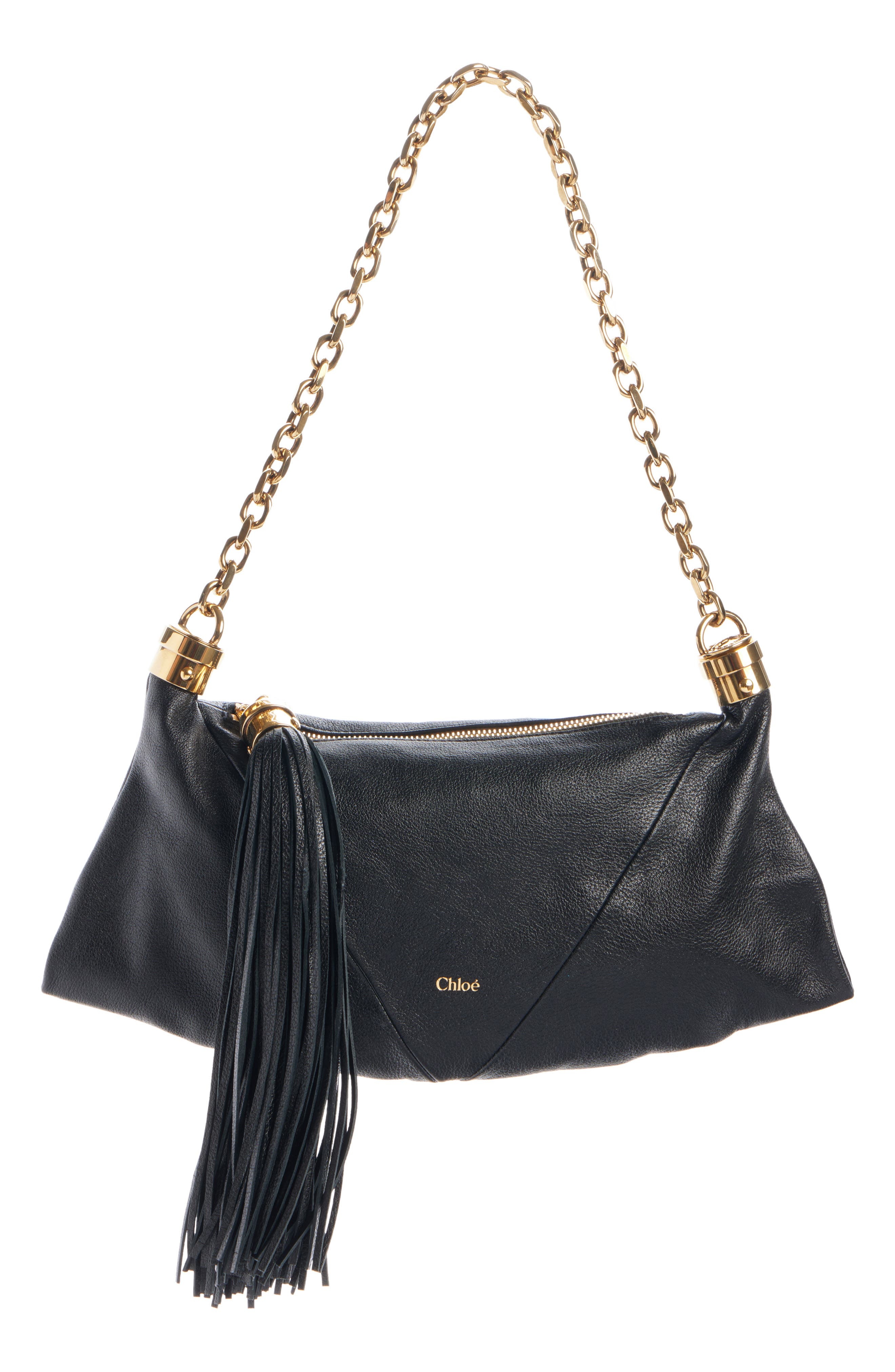 Chloé Small Foulard Shoulder Bag in Black at Nordstrom - 1
