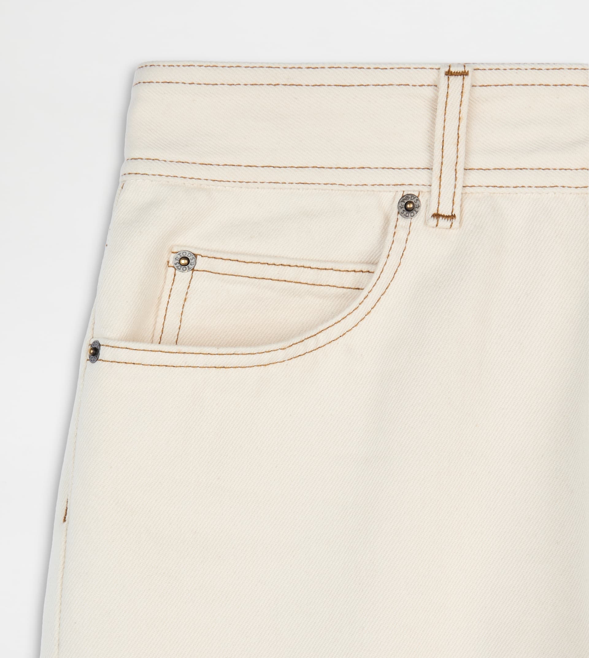 5 POCKET JEANS - BEIGE - 7