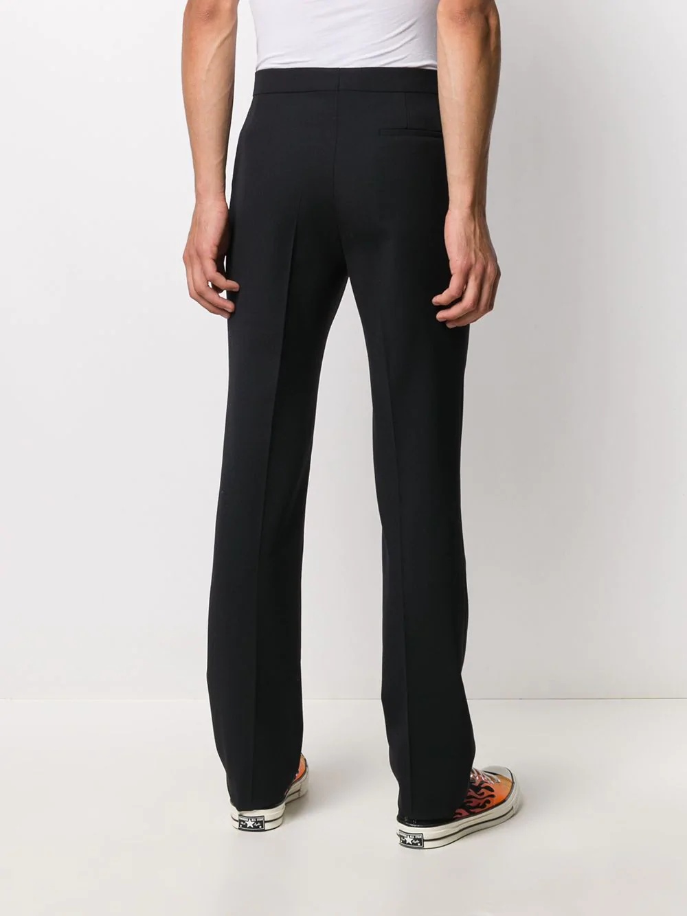 straight-leg slim-fit trousers - 4