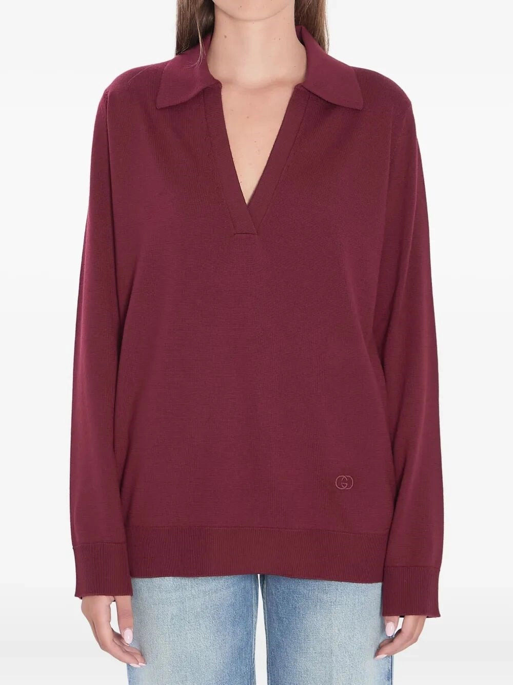 Gucci Women Extra Fine Wool Polo Top - 1