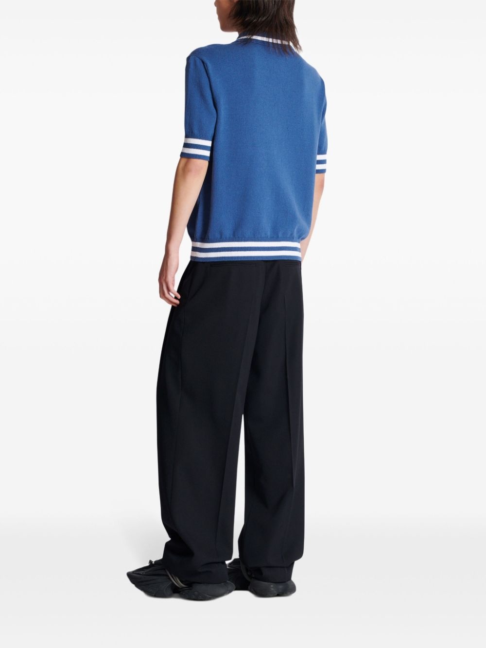 embroidered logo polo shirt - 4