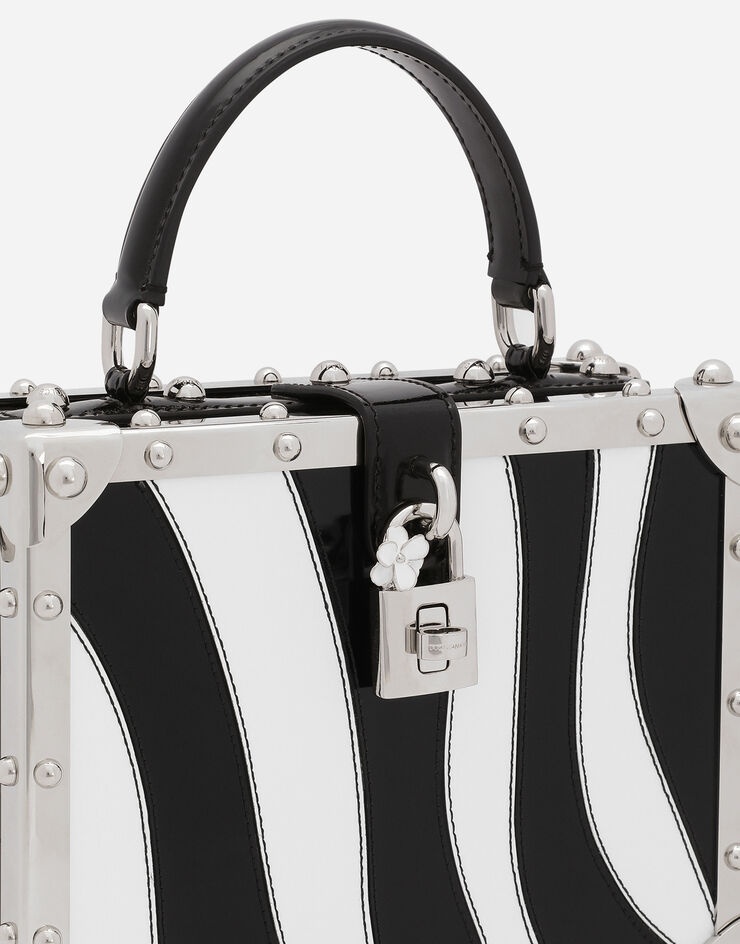 Patchwork zebra-design Dolce Box bag - 6