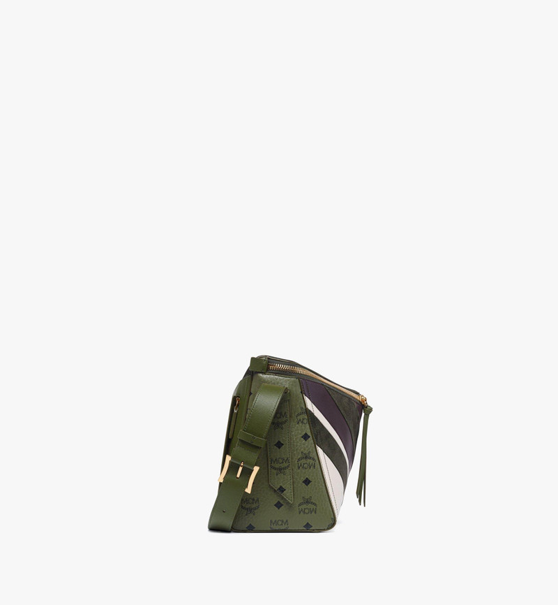 Diamant 3D Shoulder Bag in Mega Herringbone Suede 4