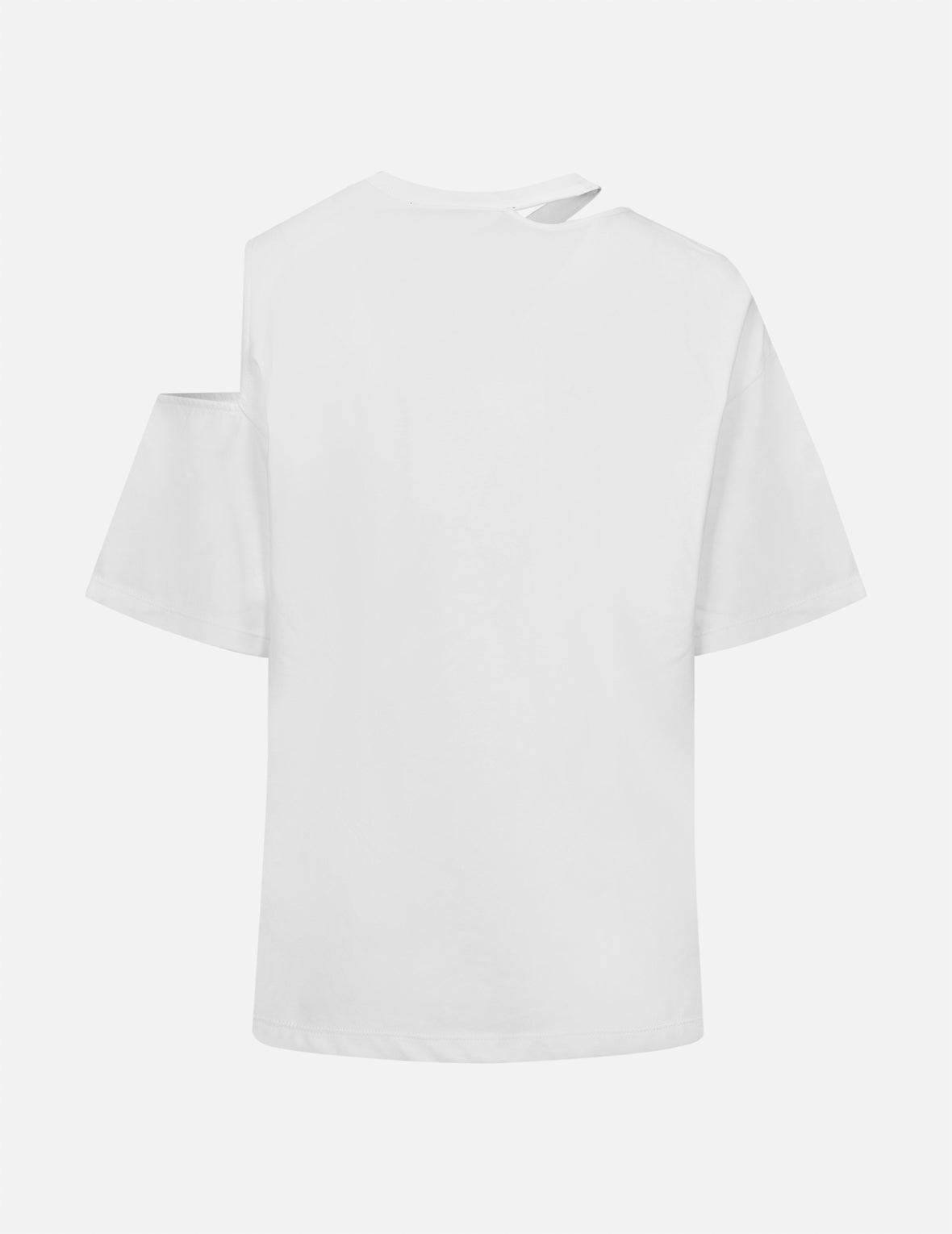 Heat Transfer Logo Print Hollow Fashion Fit T-shirt - 2