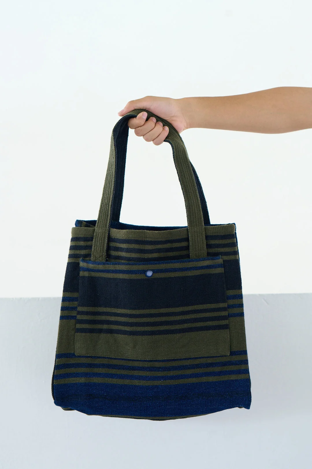 N°185 Mat Weave Open Top Tote Bag - 1