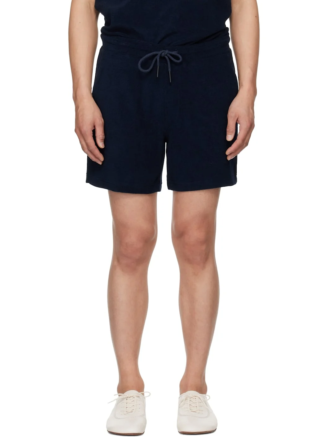 Navy Terry Shorts - 1