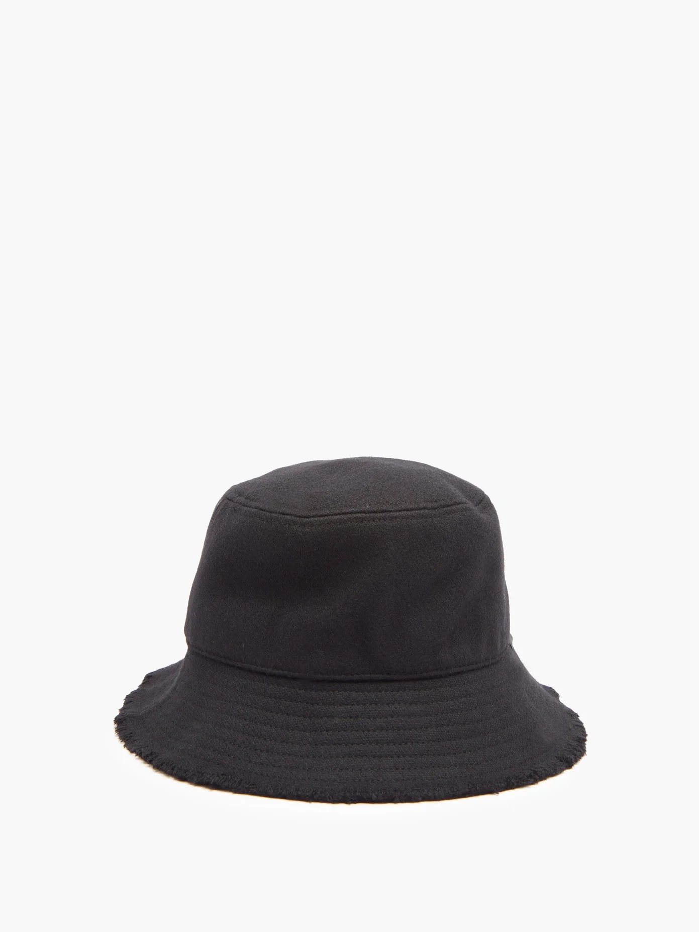 Frayed-edge wool bucket hat - 4