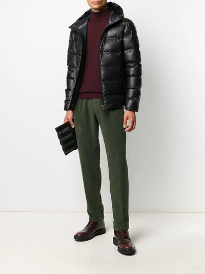 Herno puffer hooded jacket outlook