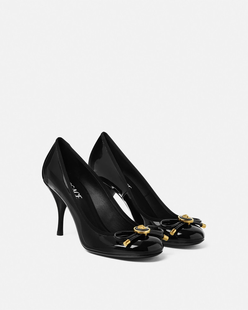 VERSACE Opera Bow Patent Pumps outlook