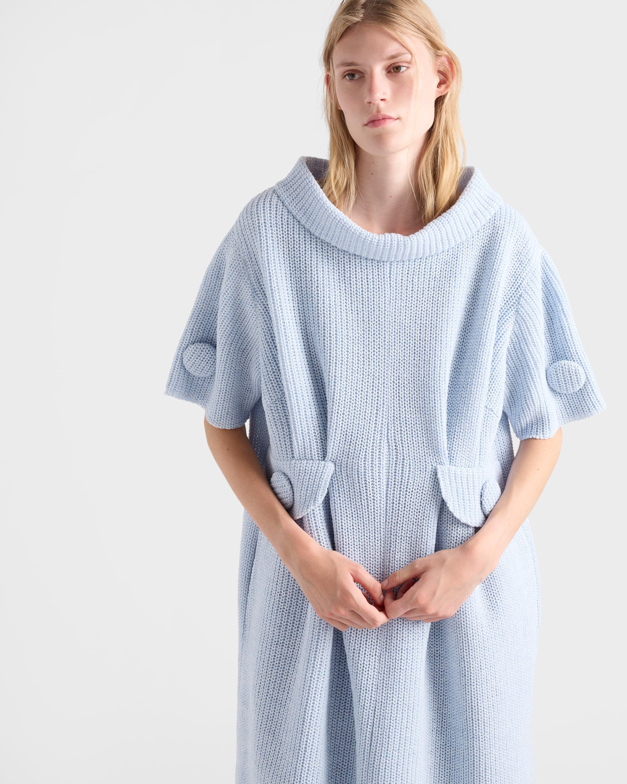 Mouliné wool knit dress - 3