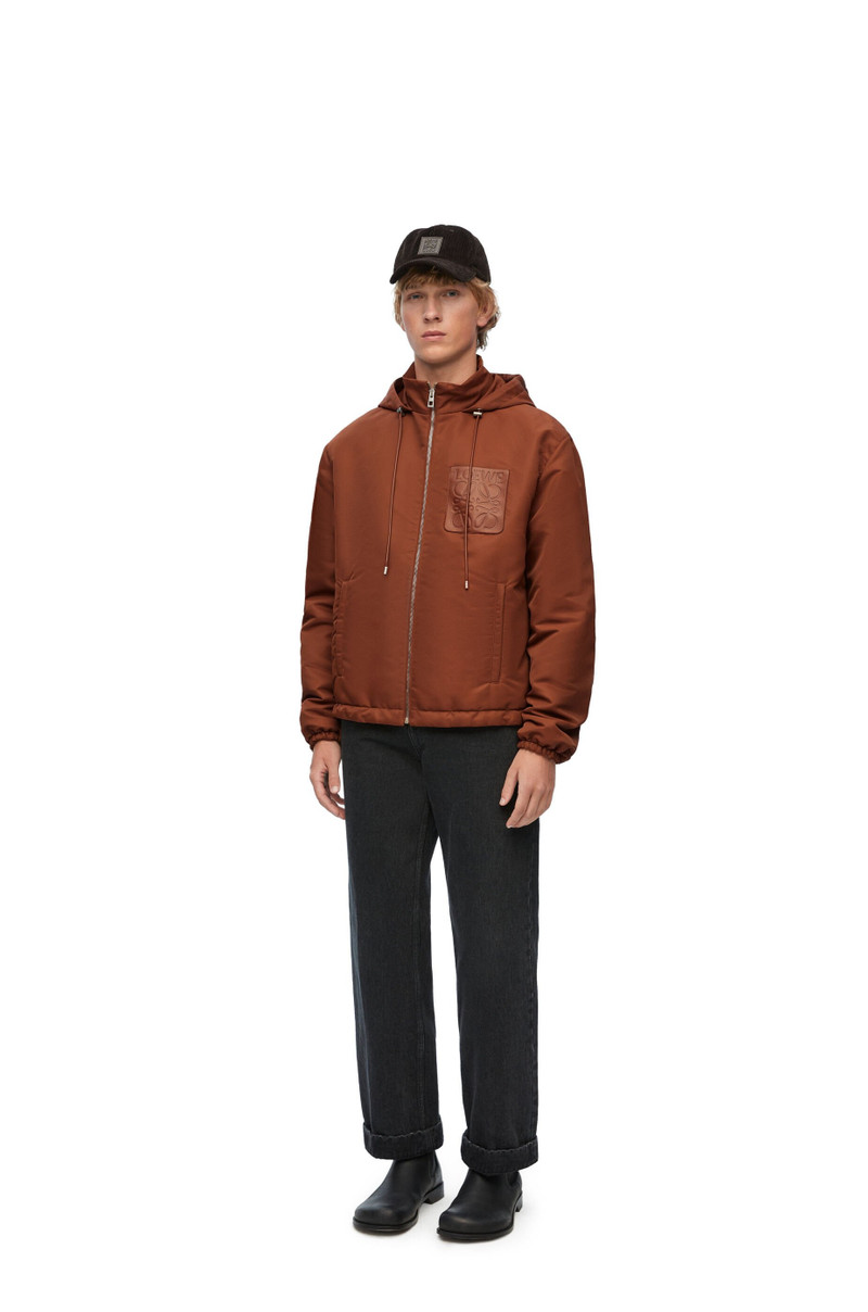 Loewe Hooded padded jacket in nylon outlook