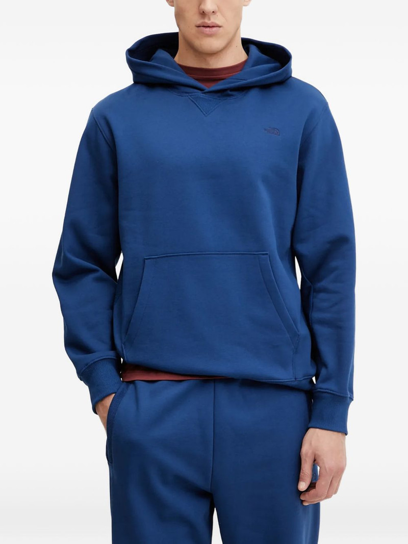 hooded logo-embroidery hoodie 1