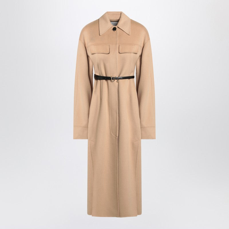 Sportmax Camel-Coloured Wool Coat Women - 1
