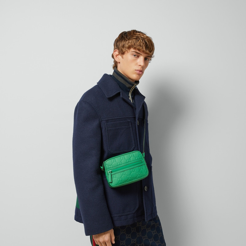 GG rubber-effect mini shoulder bag 3