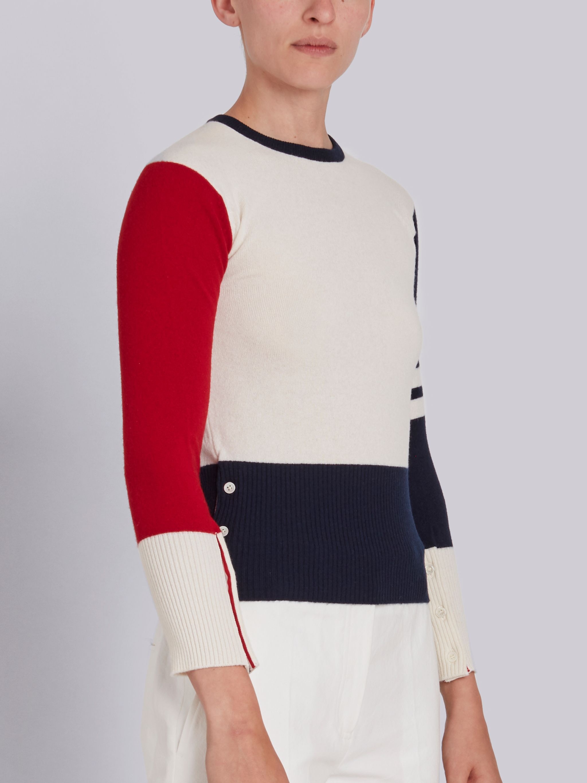 Contrast Stripe Pullover - 2