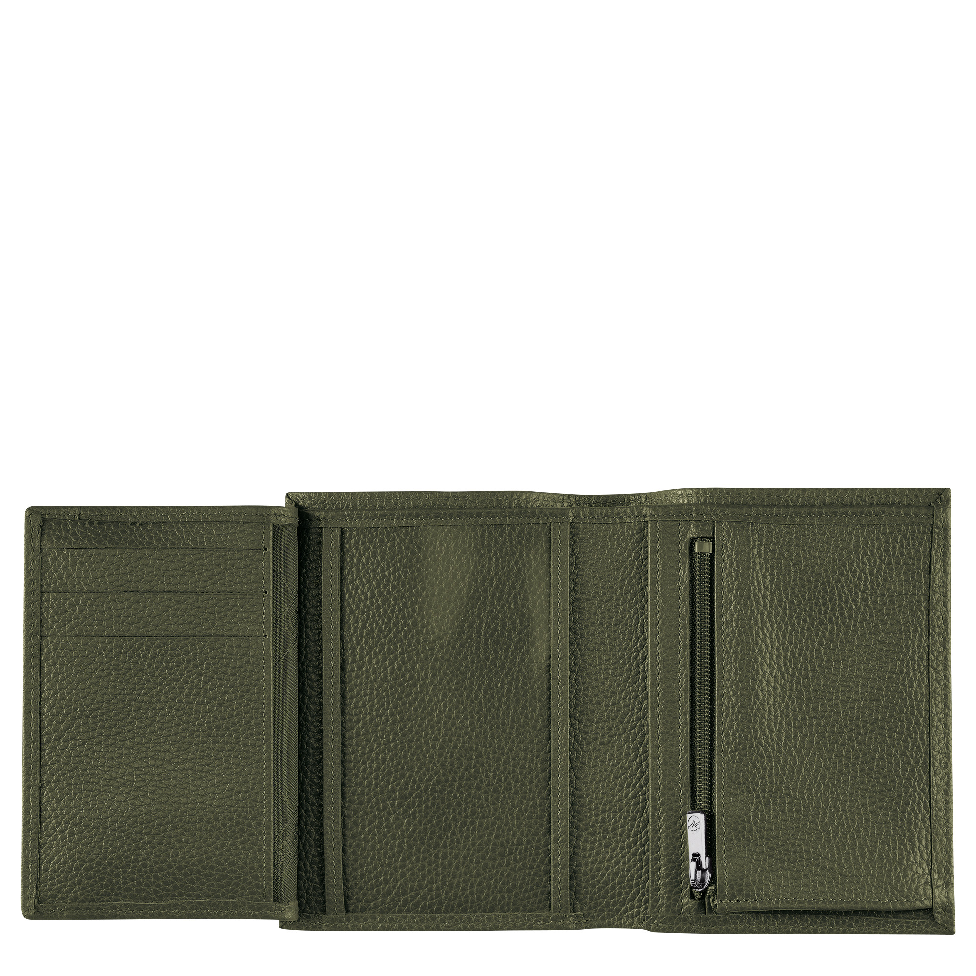 Le Foulonné Wallet Khaki - Leather - 2