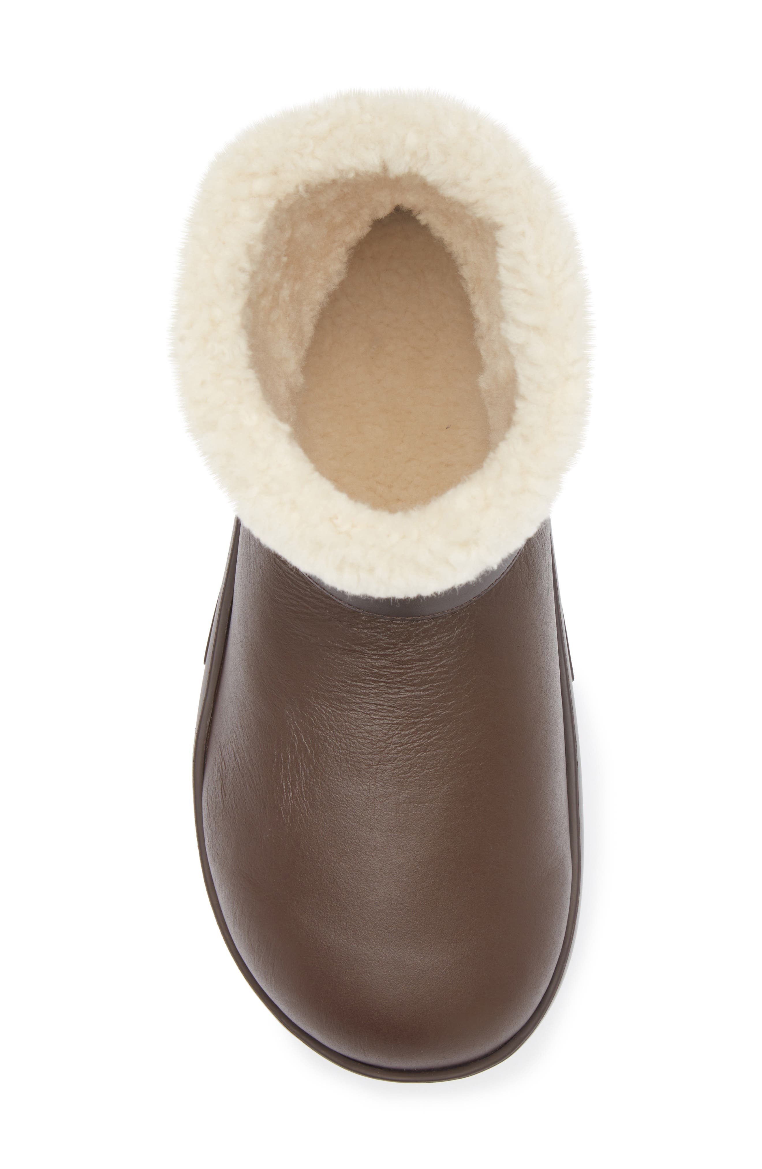 Bottega Veneta Snap Genuine Shearling Bootie (Women) in Fondant-White at Nordstrom - 5