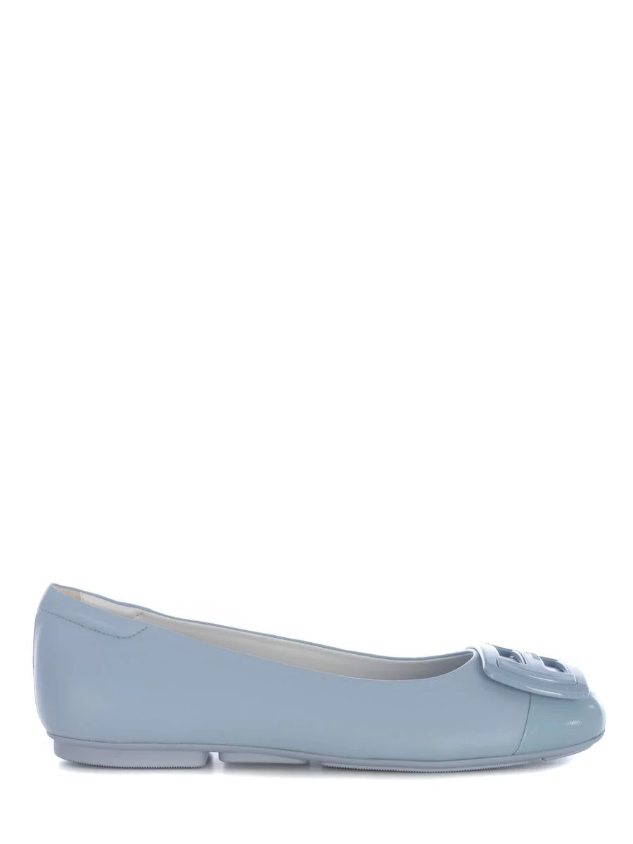 HOGAN FLAT SHOES LIGHT BLUE - 1