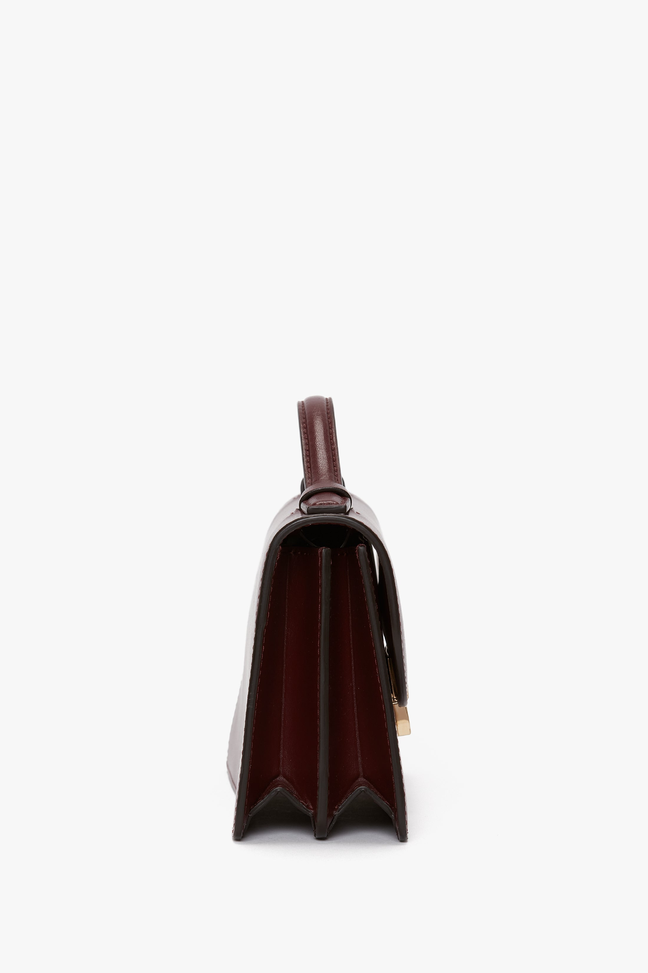 Mini Dorian Bag In Burgundy Smooth Leather - 3