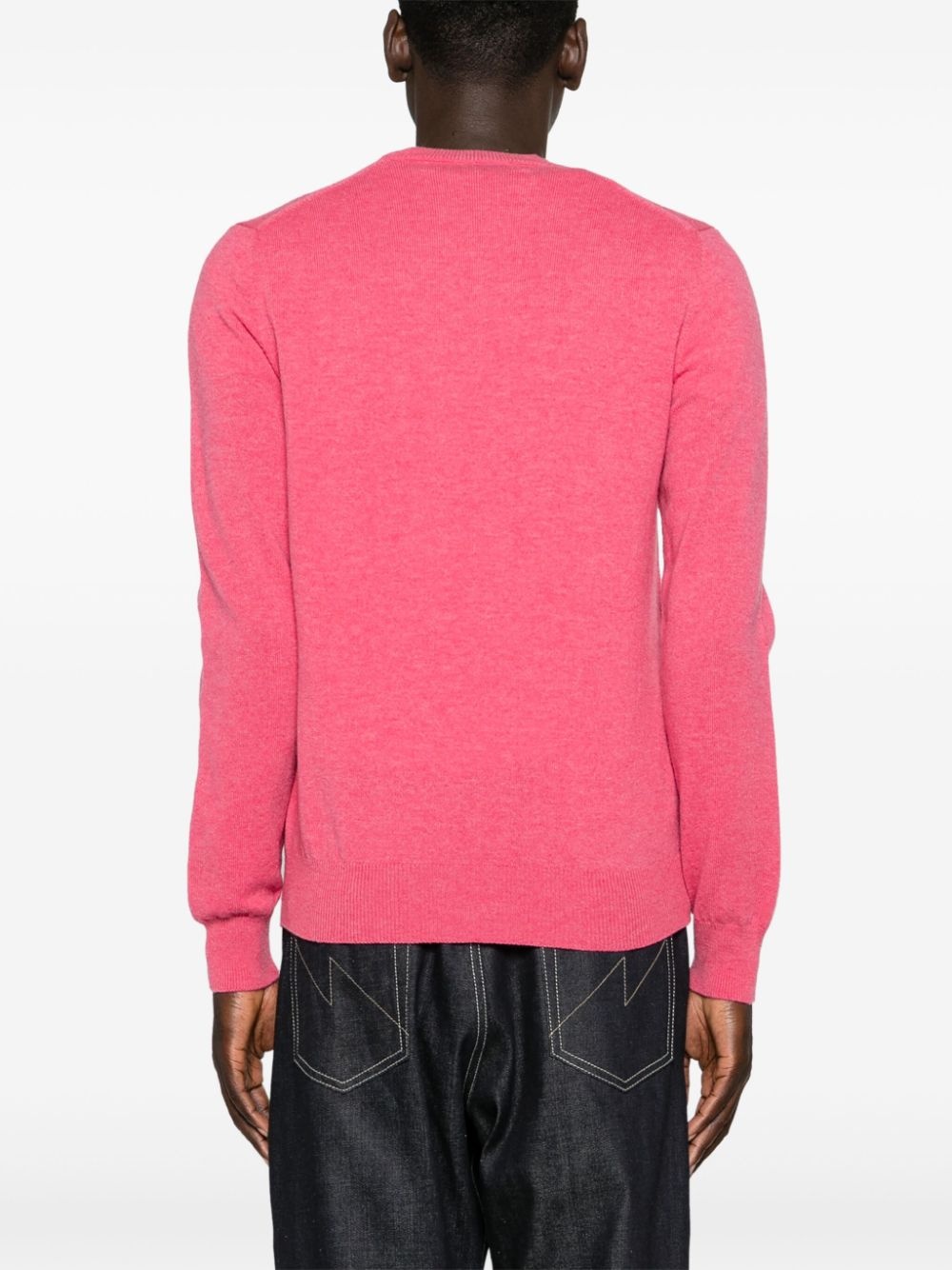 heart-patch wool jumper - 5