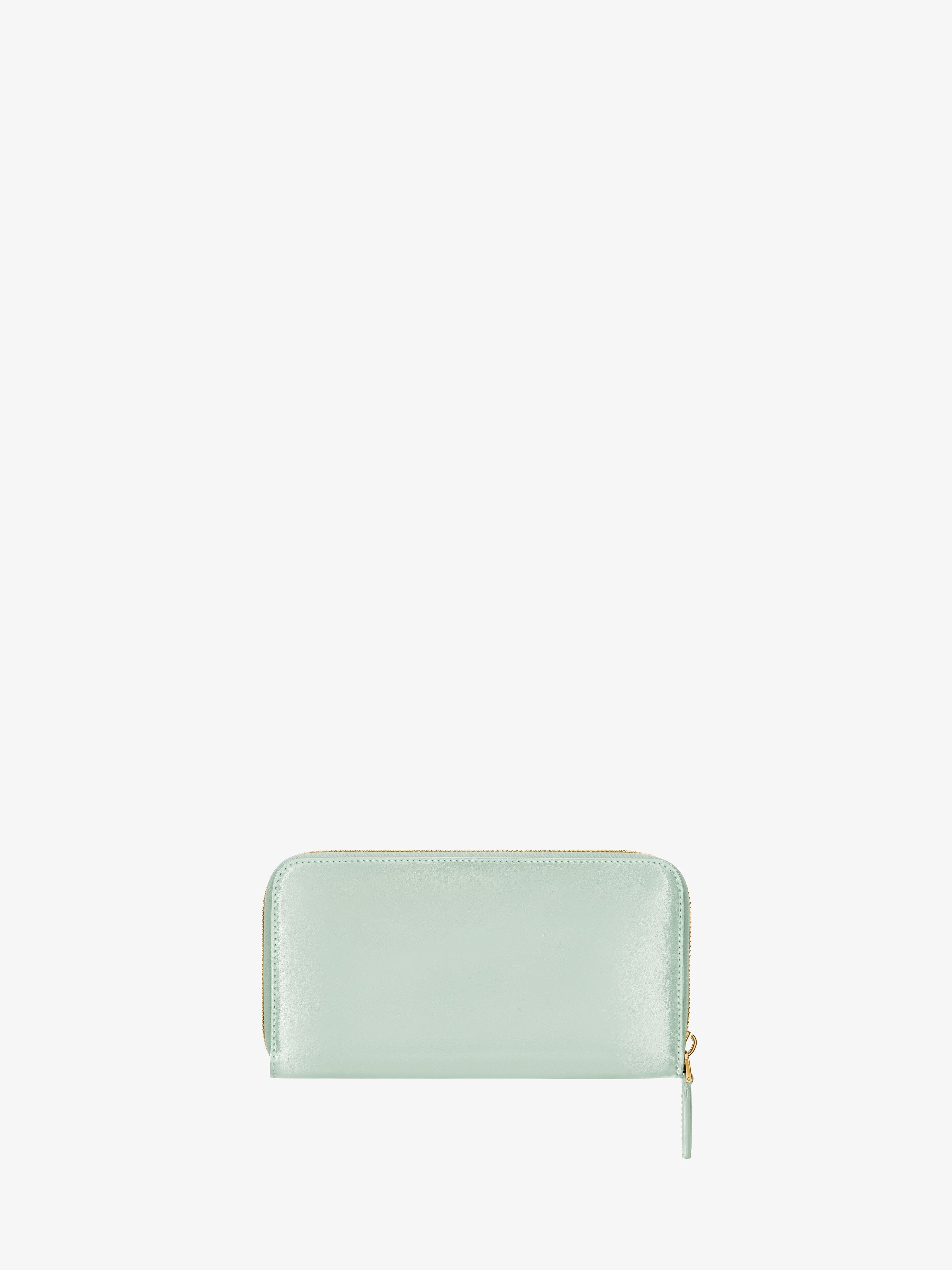 ANTIGONA ZIPPED WALLET IN BOX LEATHER - 3