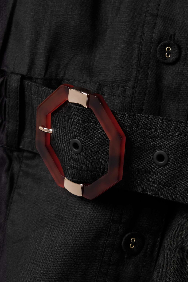 Devi belted linen playsuit 4