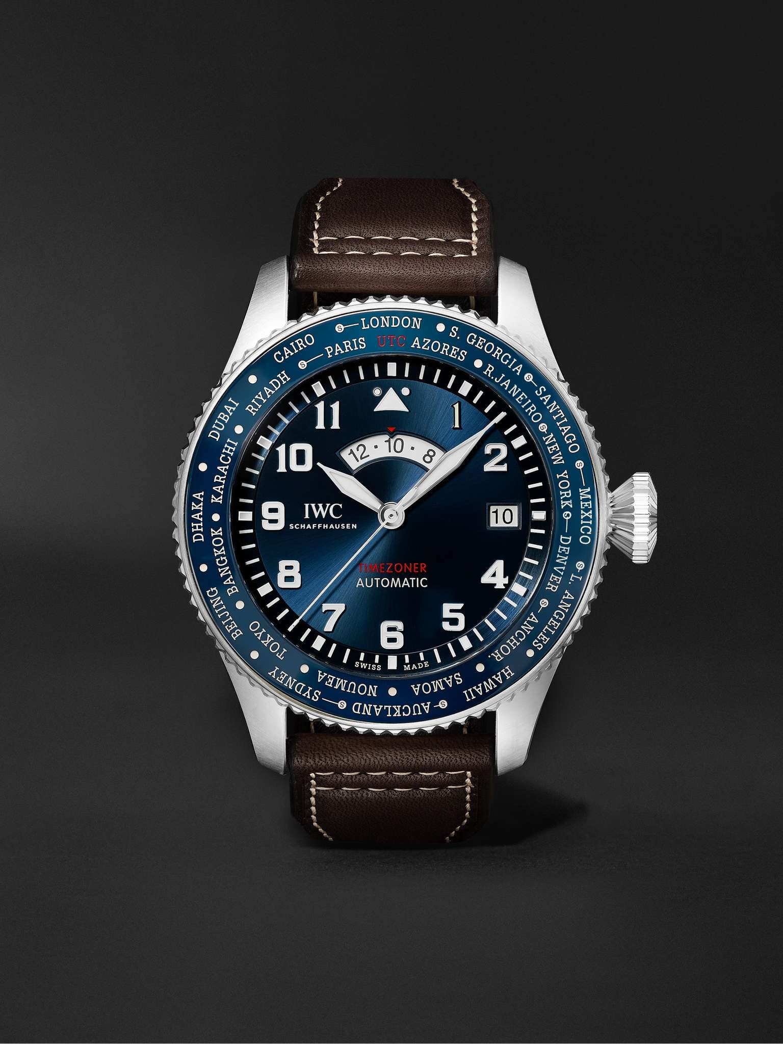 Pilot’s Watch Timezoner Le Petit Prince Limited Edition Automatic 46mm Stainless Steel and Leather W - 1