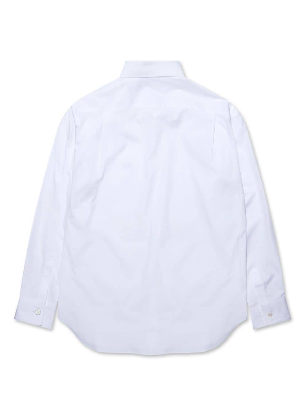 x Lacoste logo-patch cotton shirt - 2