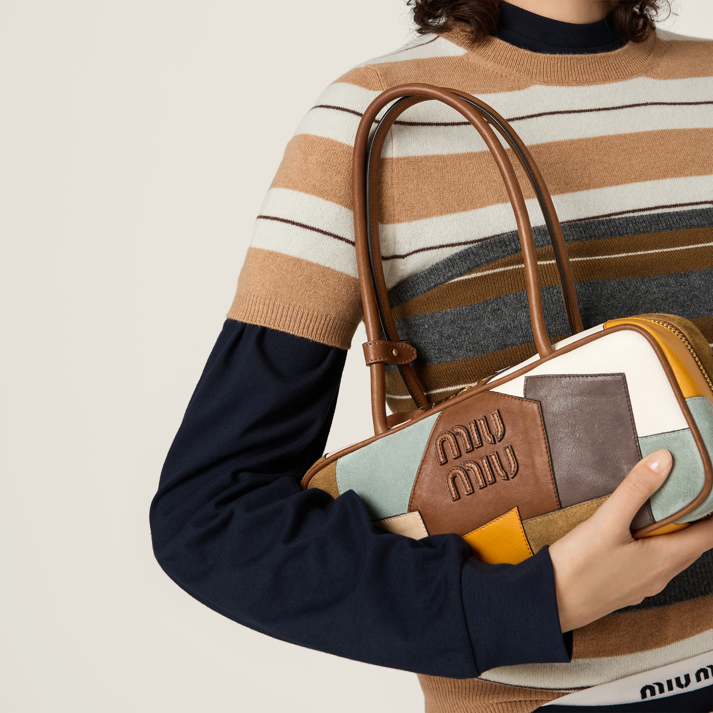 Beau patchwork leather bag - 2
