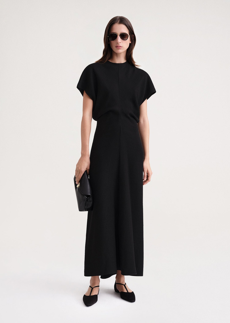 Totême Slouch waist dress black outlook