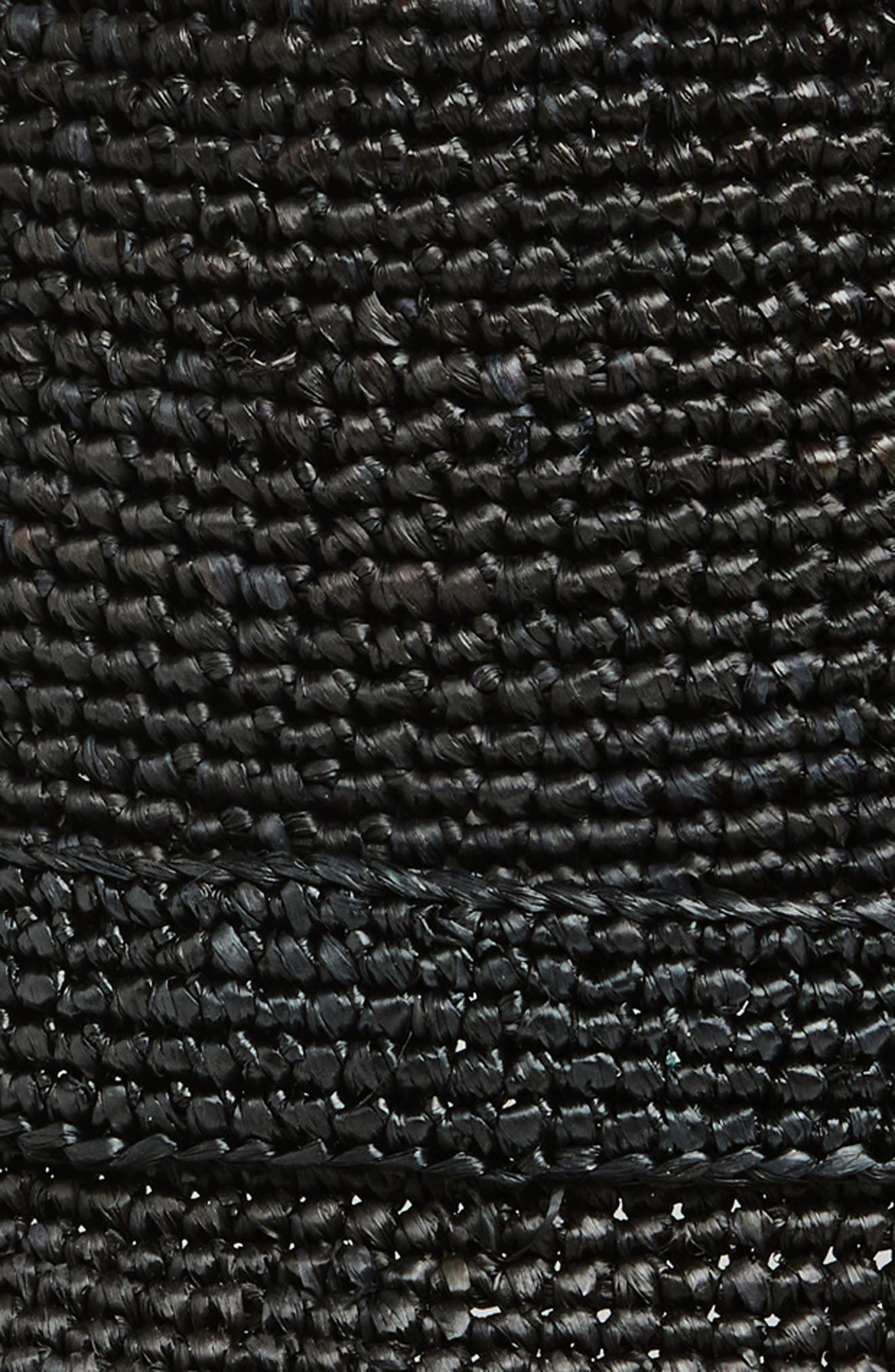 rag & bone Lela Packable Straw Bucket Hat in Black at Nordstrom - 2