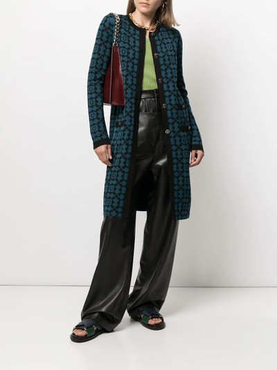 Salvatore Ferragamo jacquard-pattern coat outlook