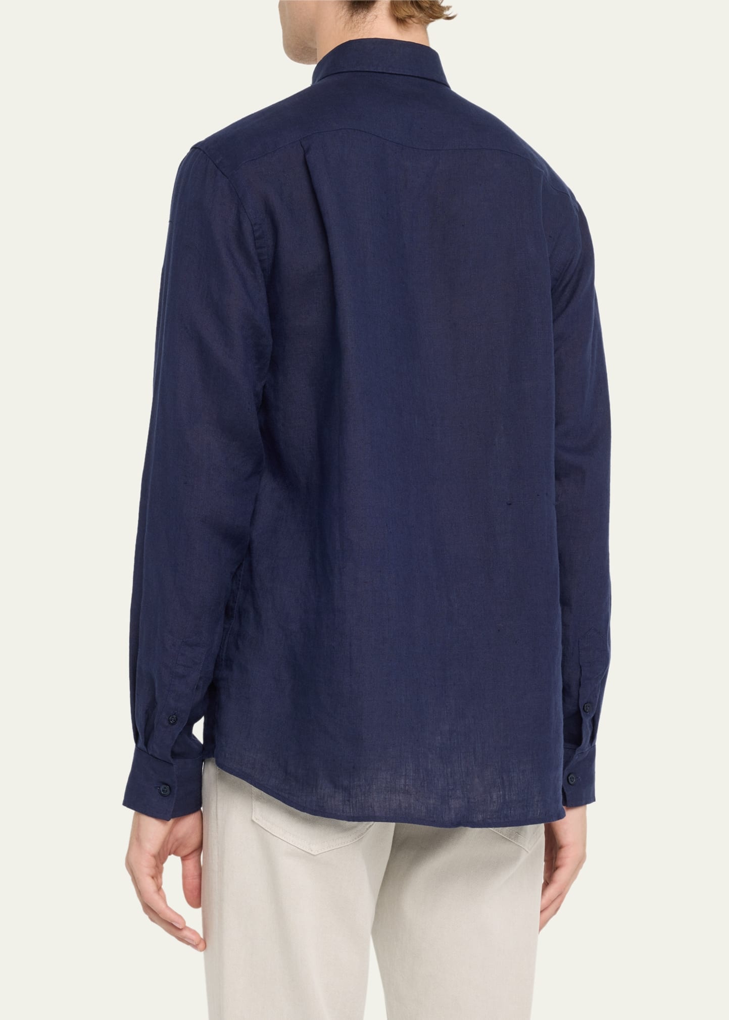 Caroubis Linen Pocket Sport Shirt - 3