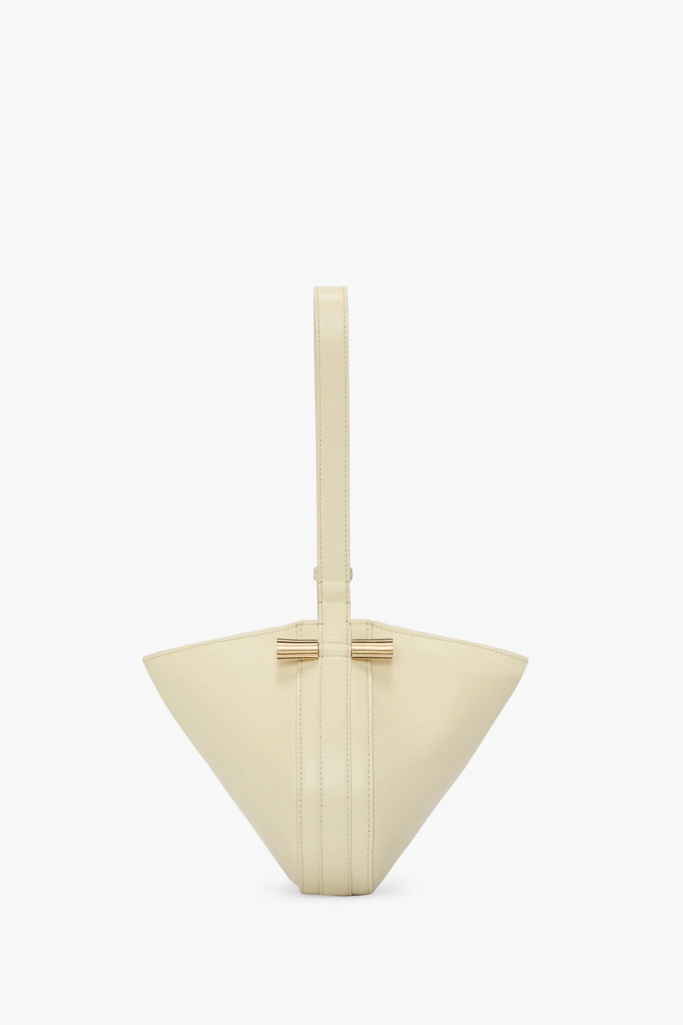 Mini Dia Pouch In Ivory Smooth Leather - 1