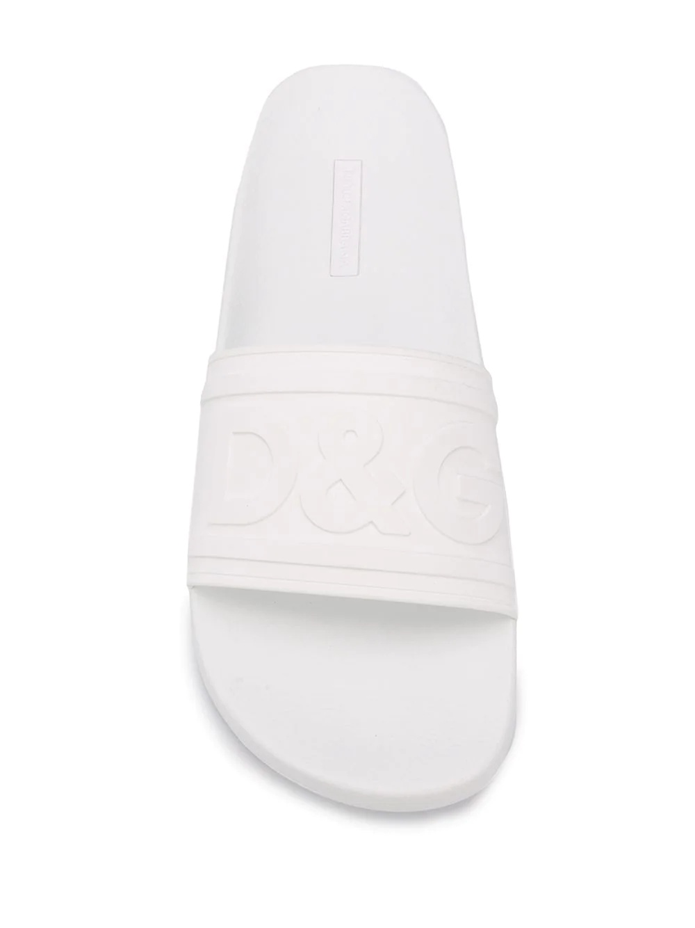 logo-embossed beachwear slides - 4