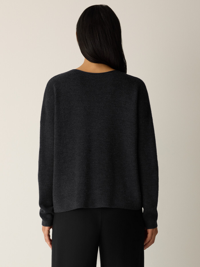 Merino Crew Neck Top in Regenerative Wool 4