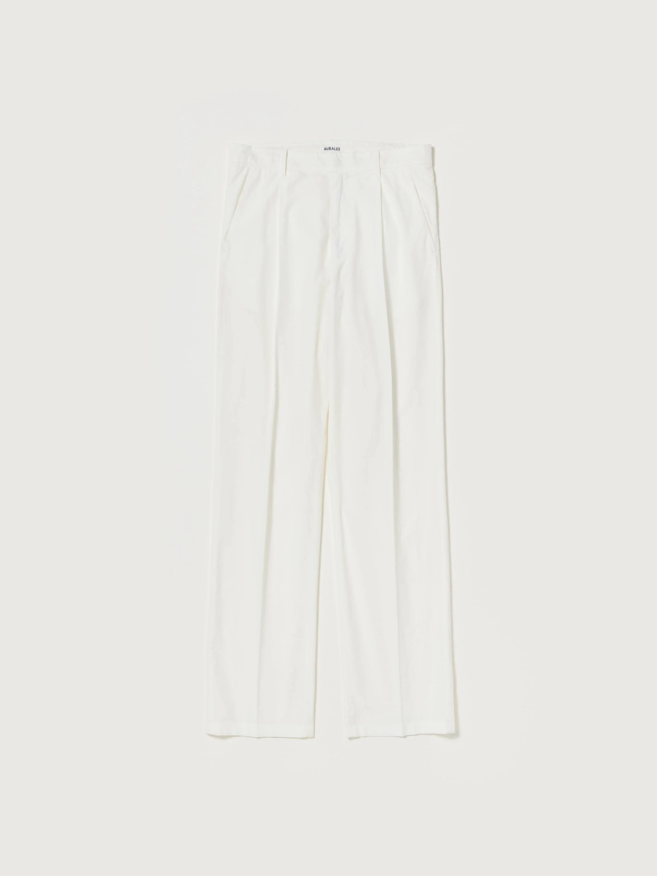 GARMENT-DYED FINX SHUTTLE WEATHER ONE-TUCK SLACKS - 1