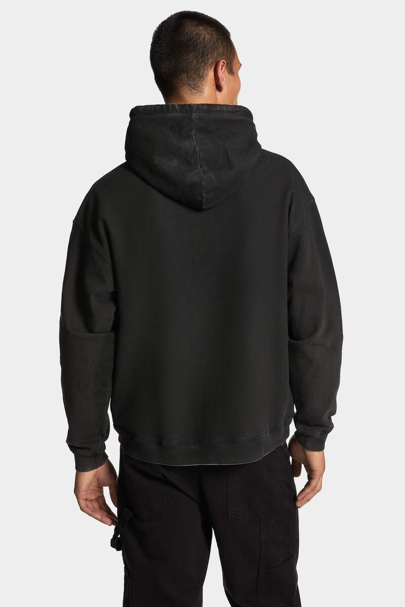 【特価】DSQUARED2 Spray Dyed Relax Fit Crush Hoodie DSQUARED2 SPRAY DYED RELAX FIT CRUSH HOODIE | REVERSIBLE