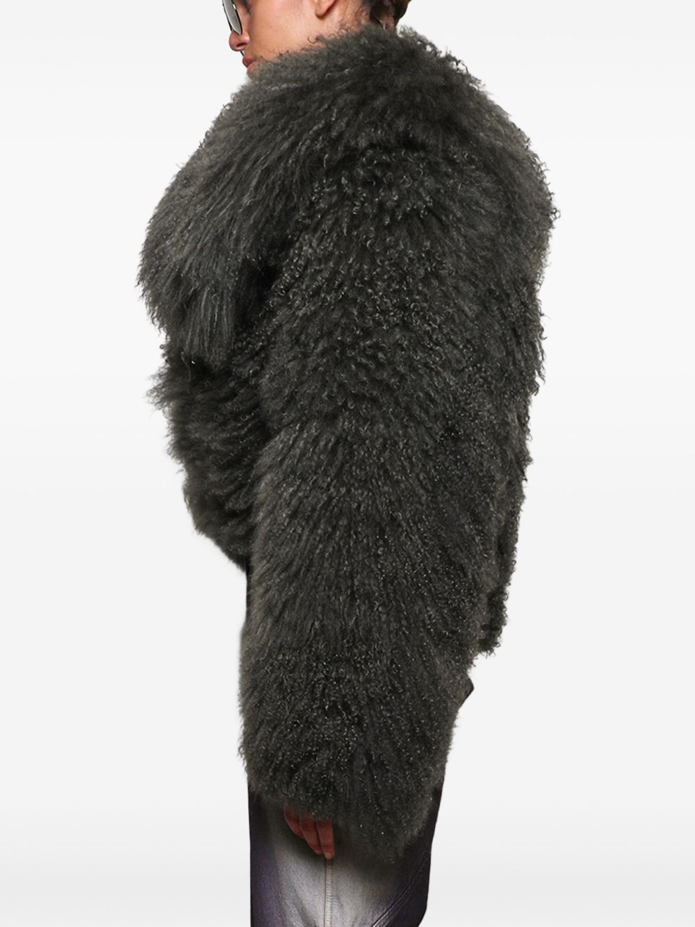 Cropped Shearling jacket - 4
