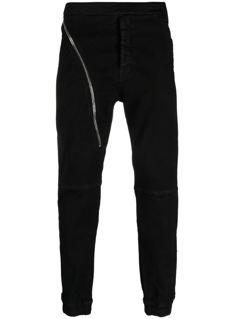 Aircut decorative-zip skinny joggers 1