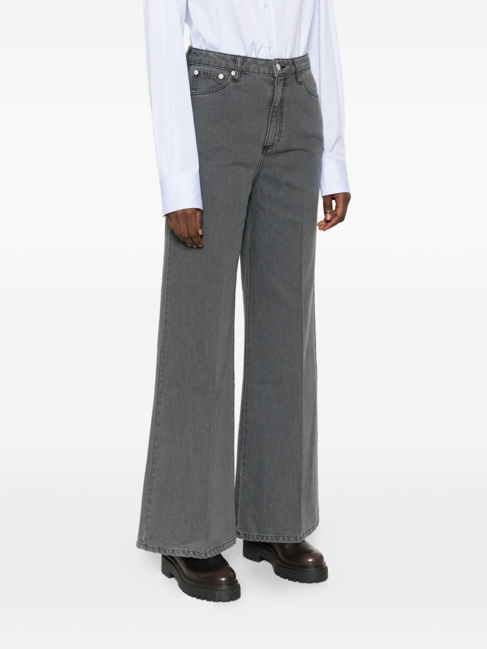 Romy faded wide-leg jeans - 3