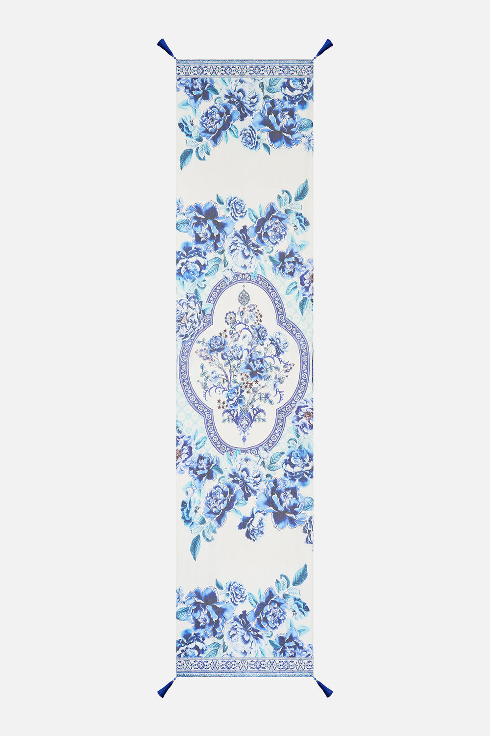 LONG SILK CRINKLE CHIFFON SCARF - 2