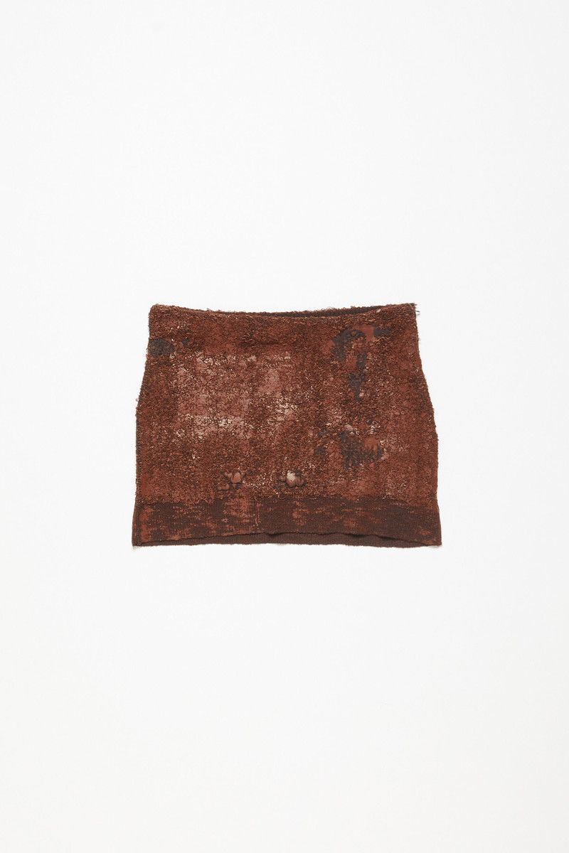 Mini woven skirt - Rust brown 7
