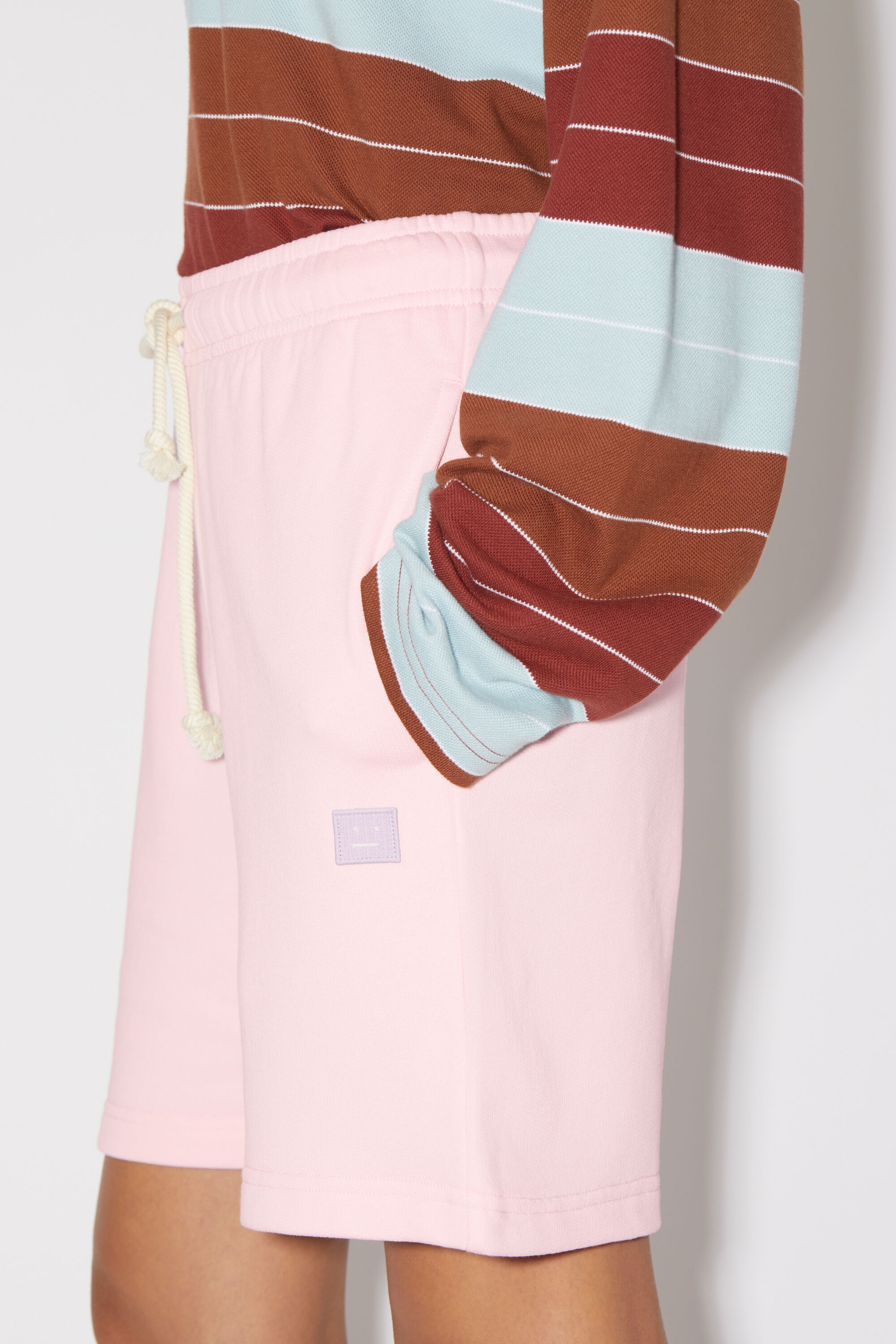 Cotton sweat shorts - Light pink - 5