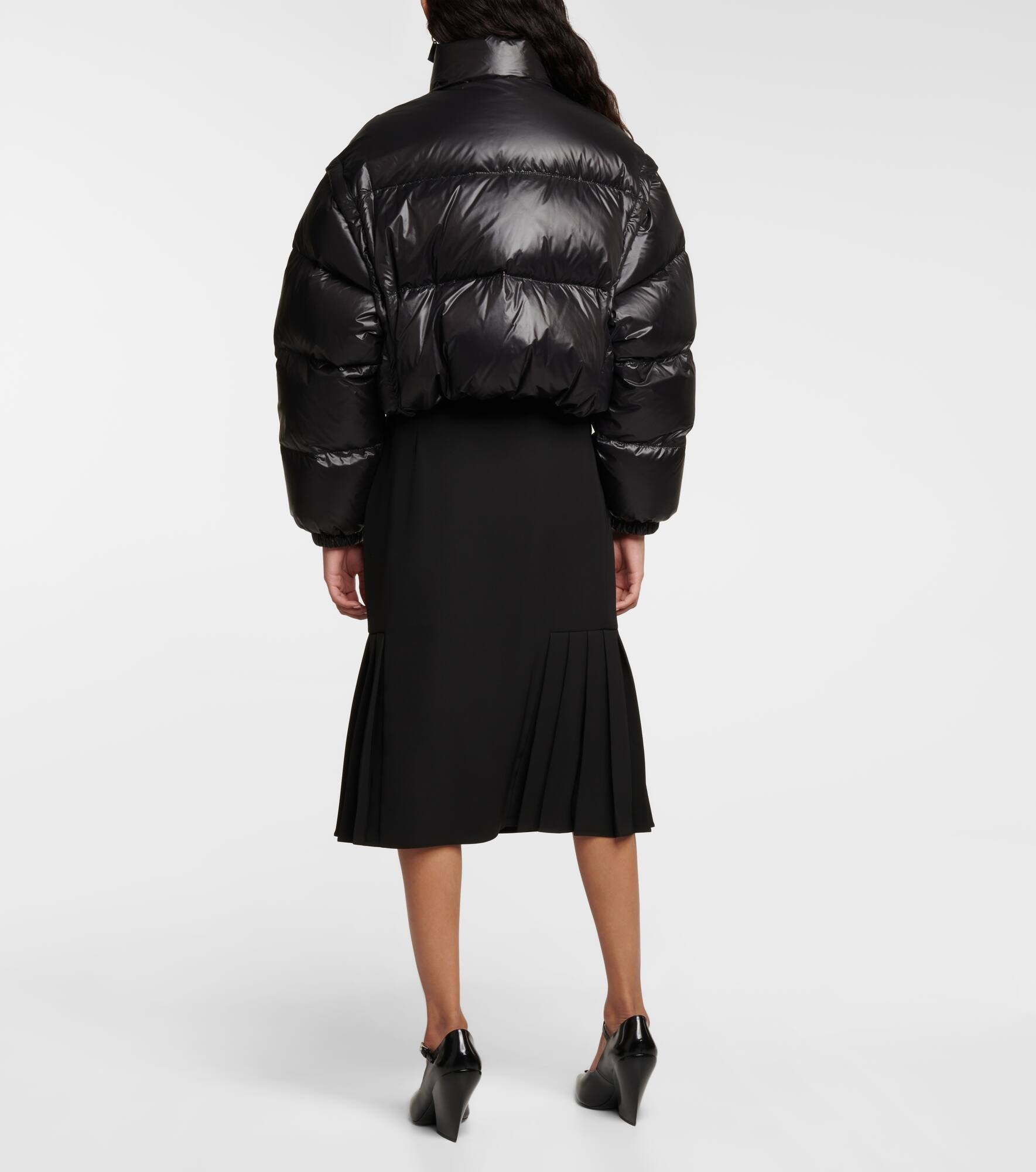 Re-Nylon crop down jacket - 3