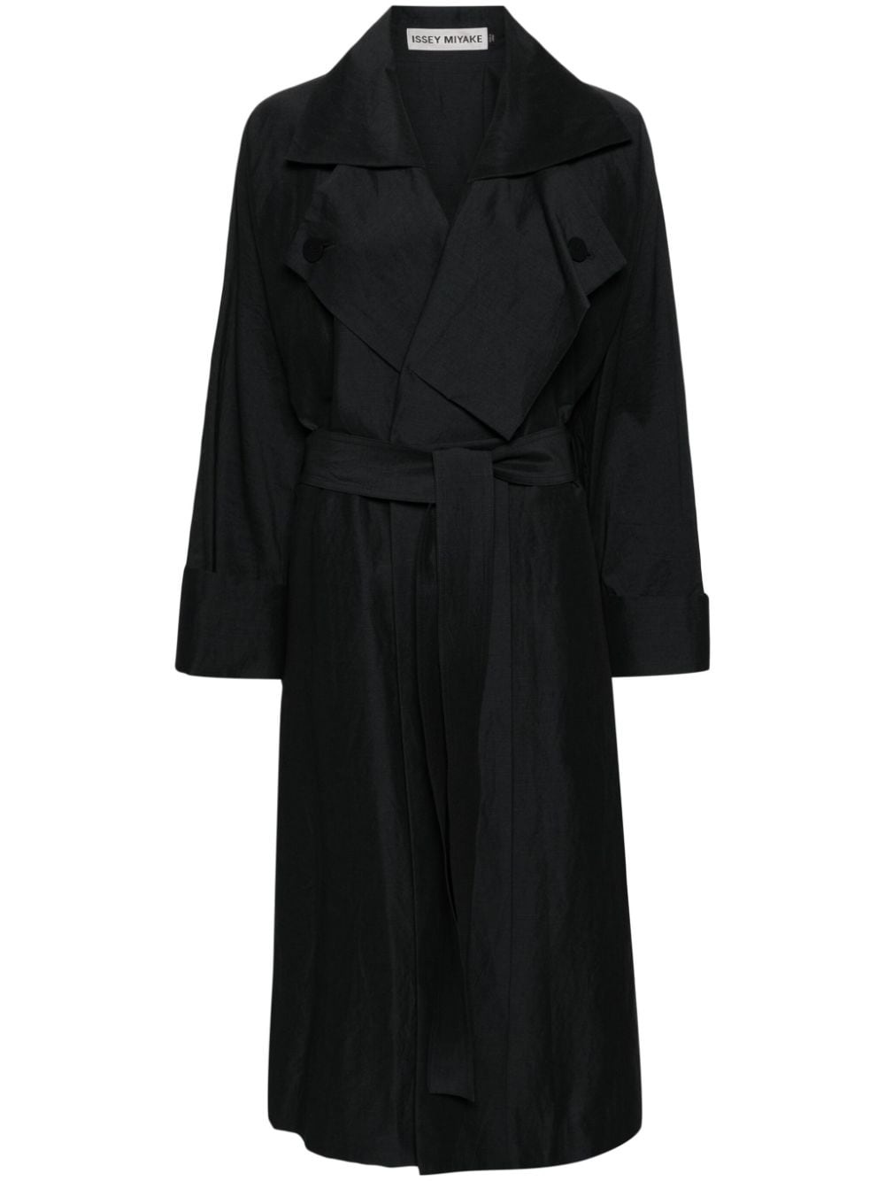 Shaped Membrane belted maxi coat - 1